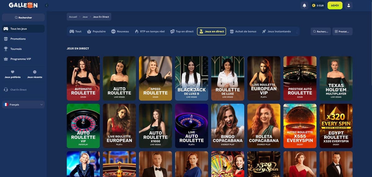 Live Galleon Casino