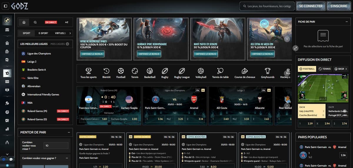 Bookmaking Godz Casino
