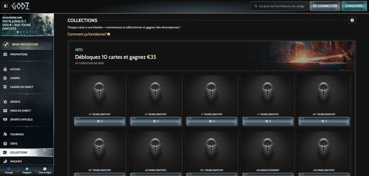 Collections Godz Casino
