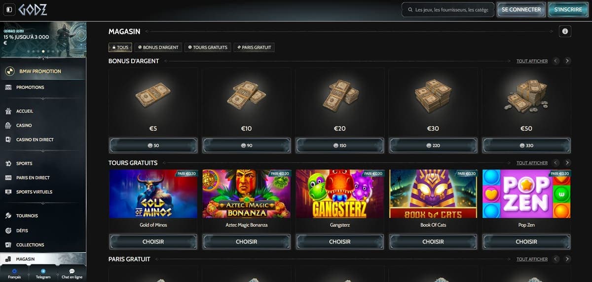 Magasin Godz Casino