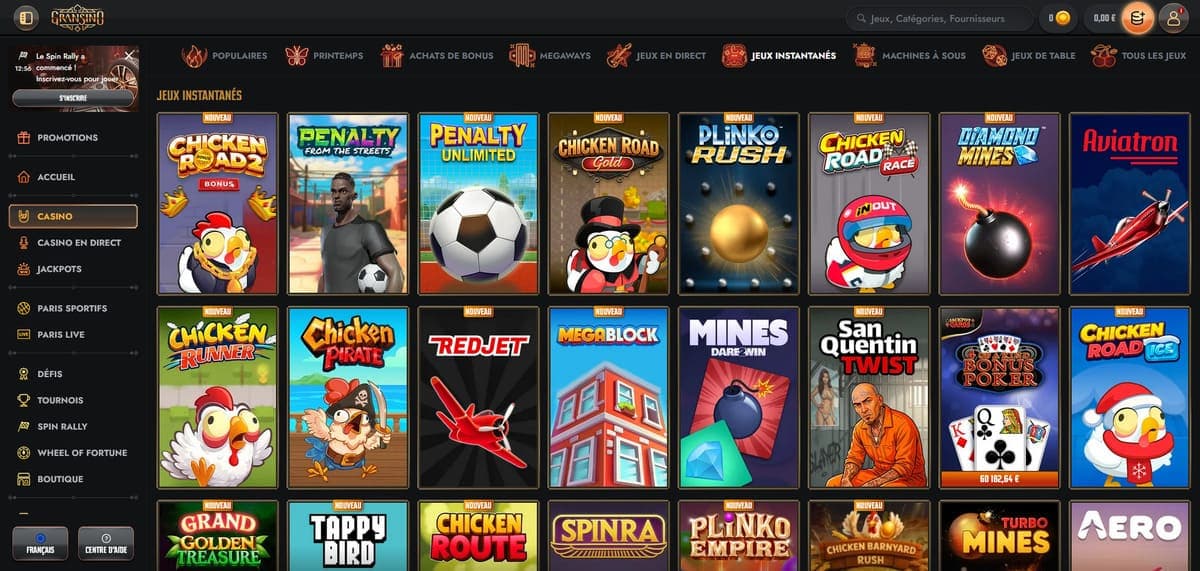 Instantanés Gransino Casino