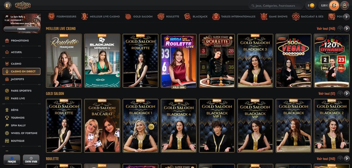 Live Gransino Casino
