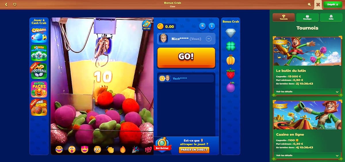 Bonus crab GreenLuck Casino