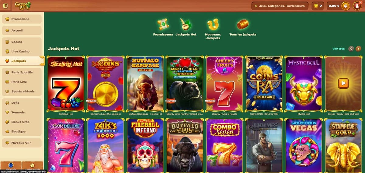 Jackpots GreenLuck Casino