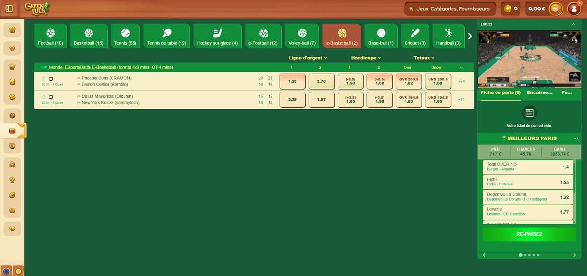 Paris live GreenLuck Casino