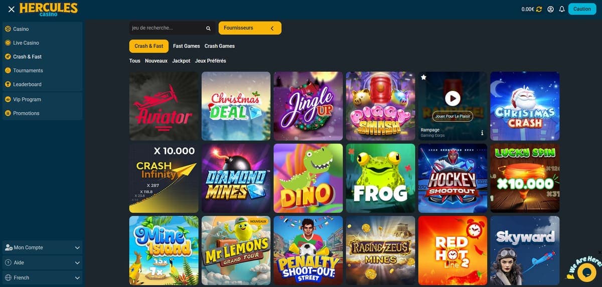 Crash Hercules Casino