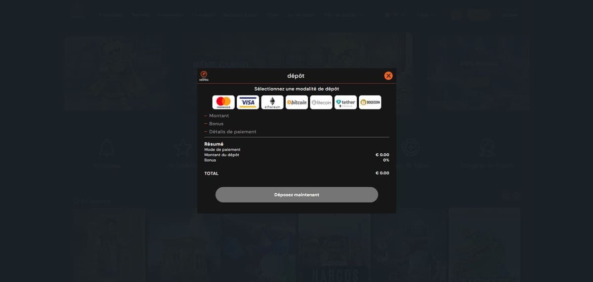 Dépôt Hermès Casino