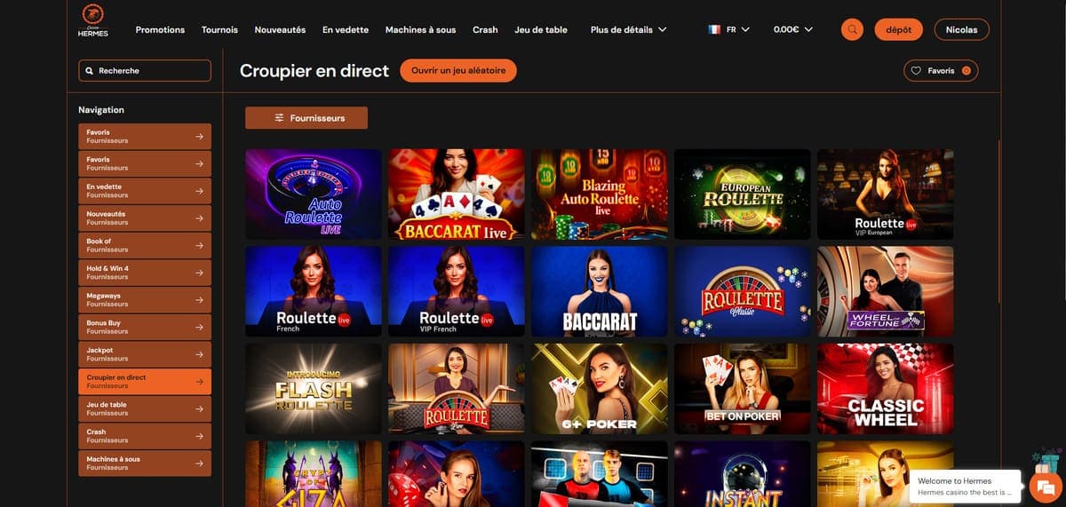 Live Hermès Casino
