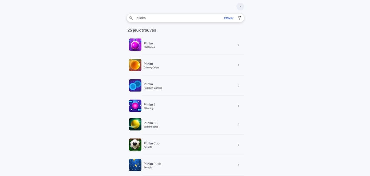 Autres jeux Hype Kasino Casino