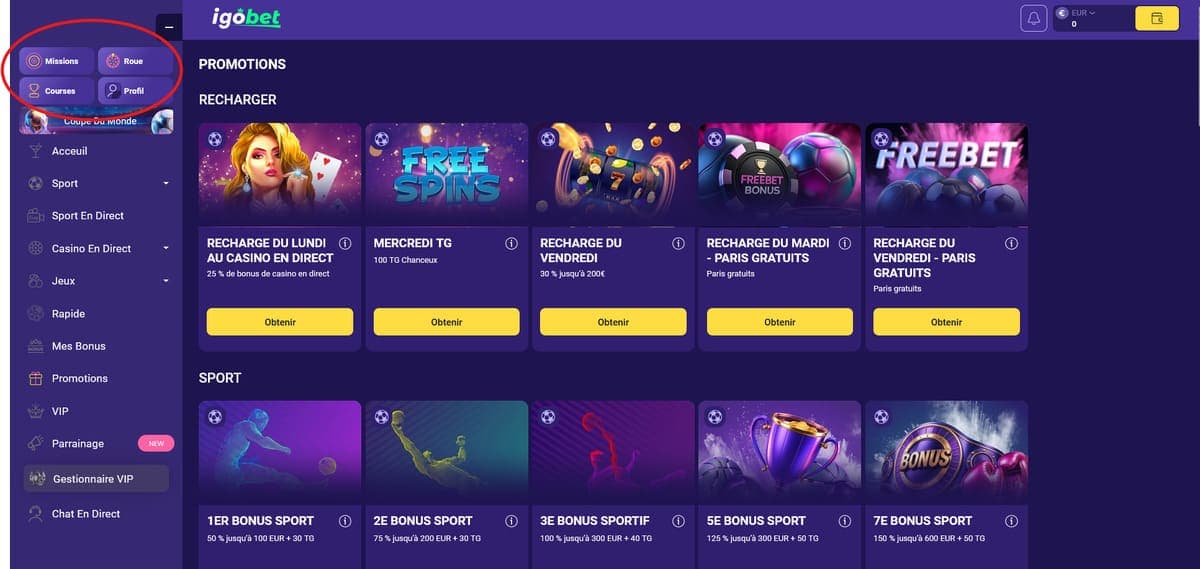 Promotions VIP Igobet Casino