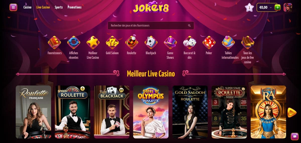 Live Joker8 Casino