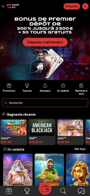 Jokers Ace Casino Application