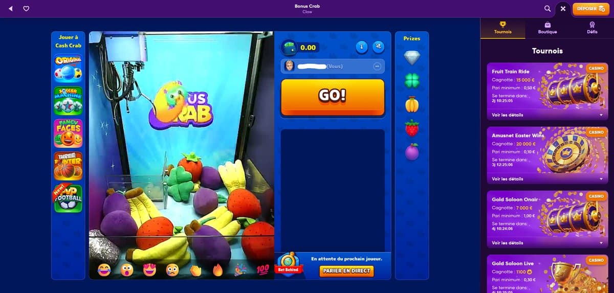 Bonus Crab Kingmaker Casino
