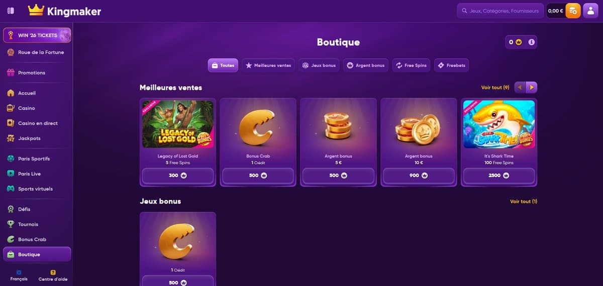 Boutique Kingmaker Casino