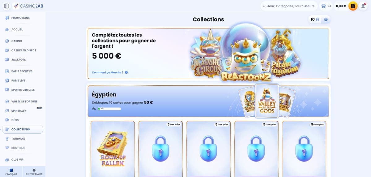 Collections CasinoLab Casino