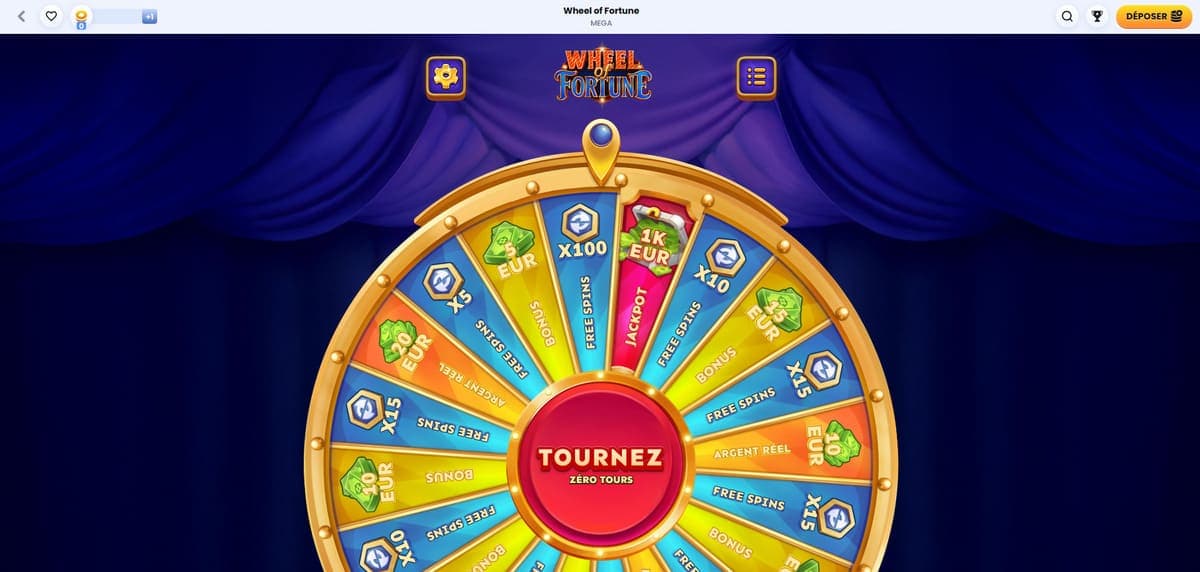 Roue de la fortune CasinoLab Casino