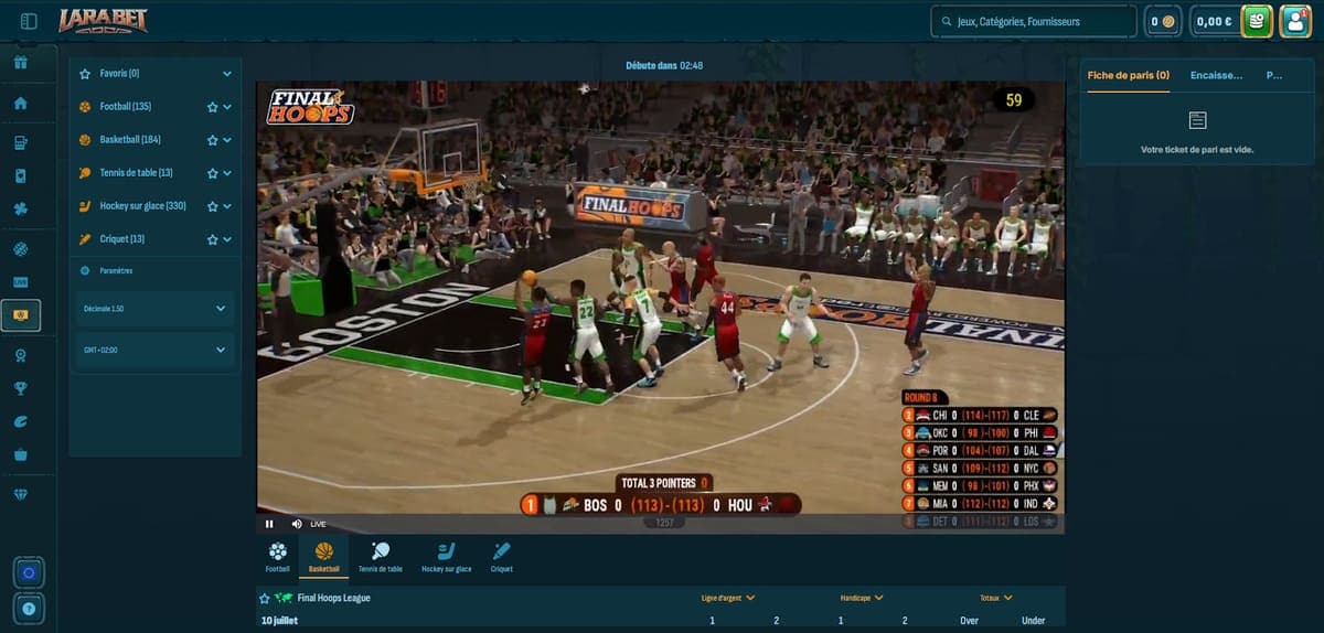 Ligues virtuelles Larabet Casino