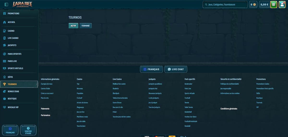 Tournois Larabet Casino