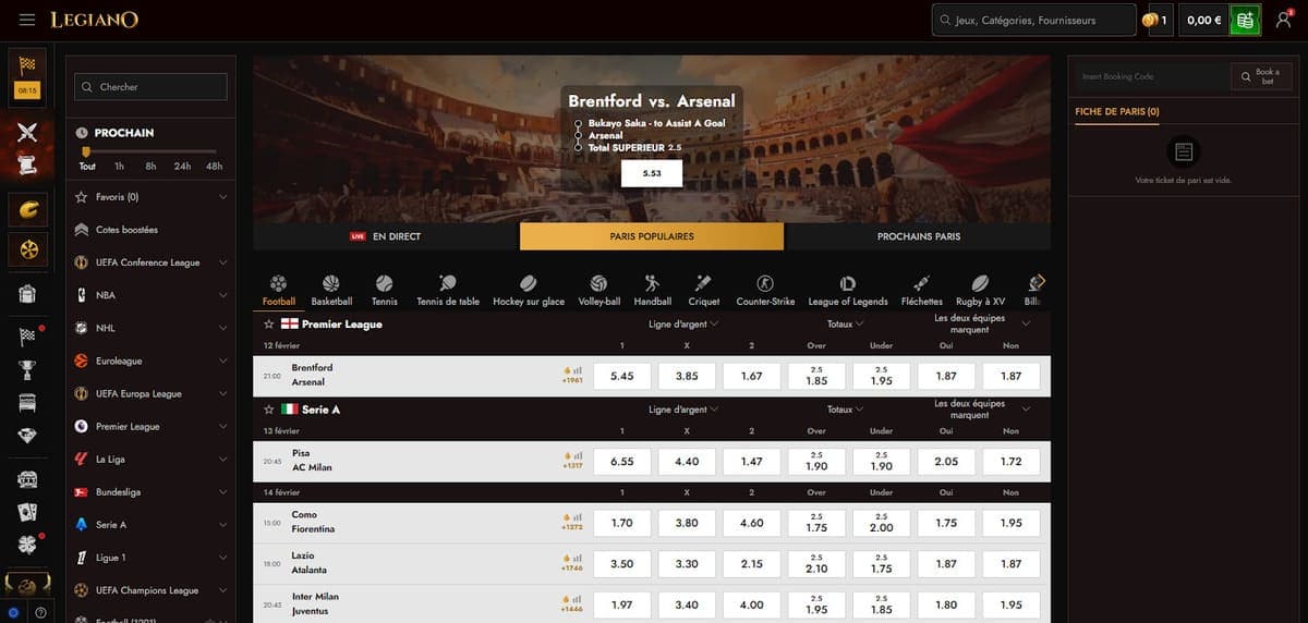 Sport Legiano Casino