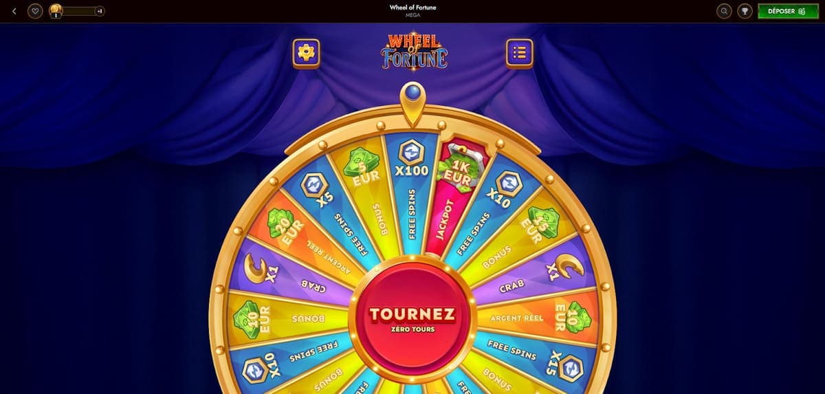 Wheel of fortune Legiano Casino