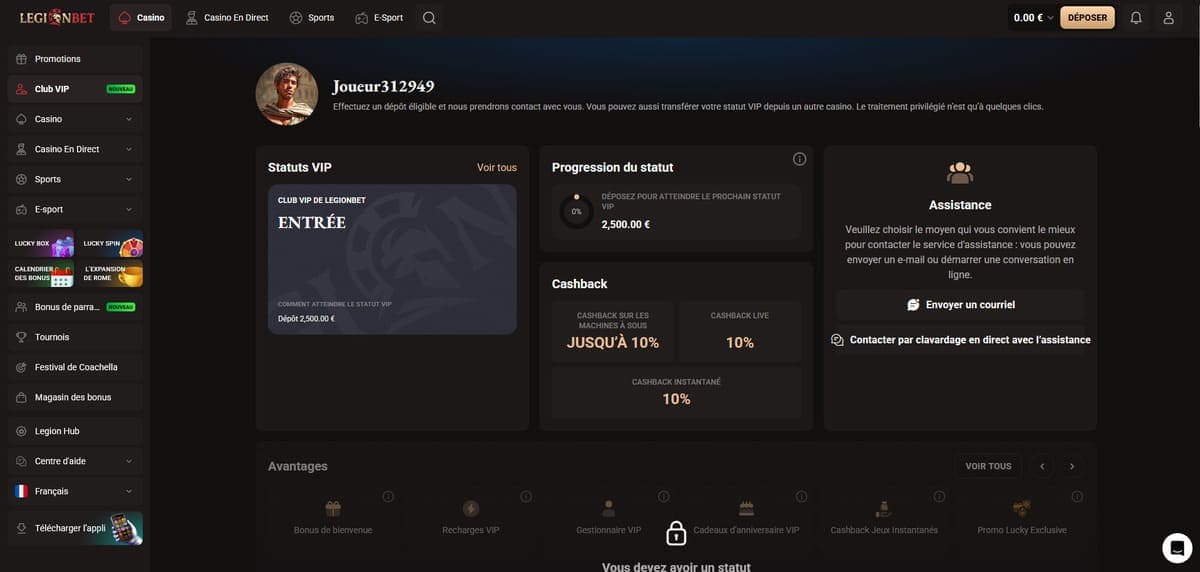 VIP LegionBet Casino