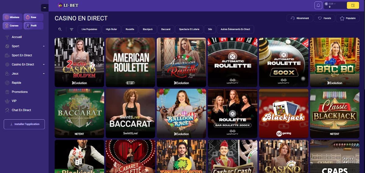 Casino direct Libet Casino