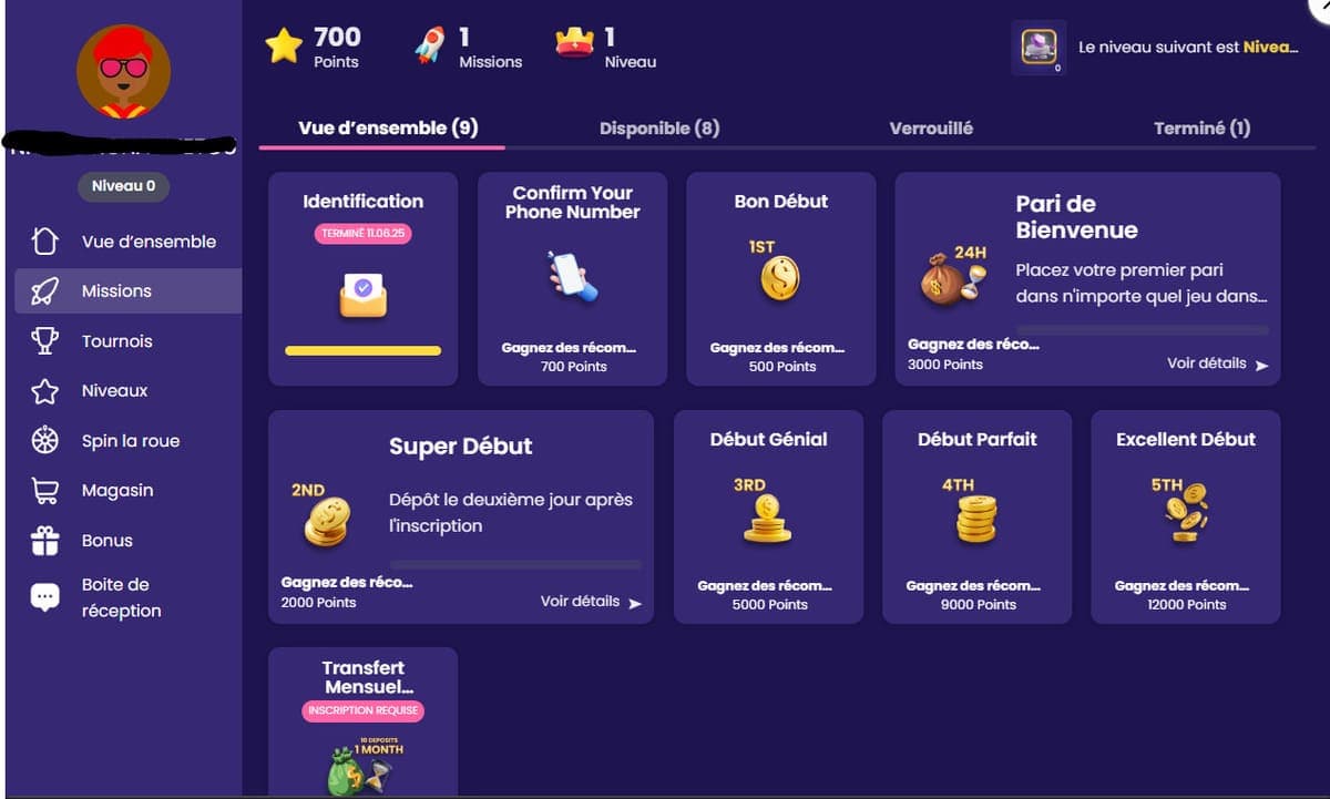 Missions Libet Casino