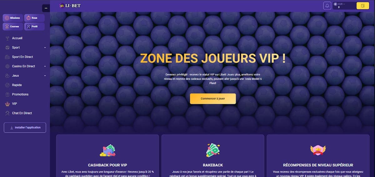 Programme VIP Libet Casino