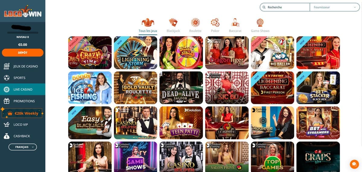Live LocoWin Casino