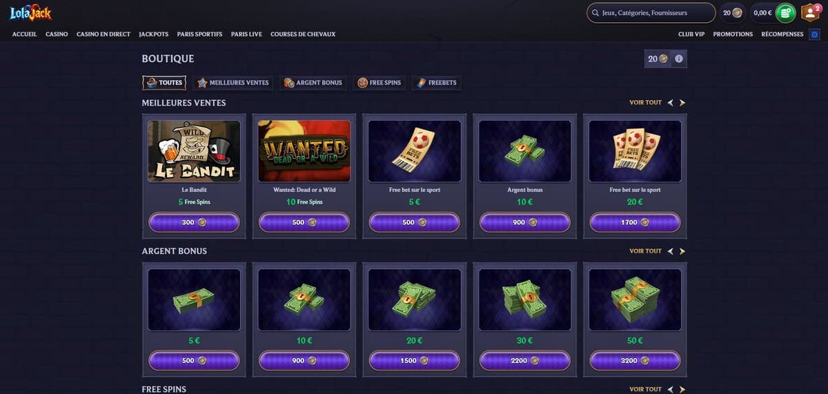 Boutique LolaJack Casino