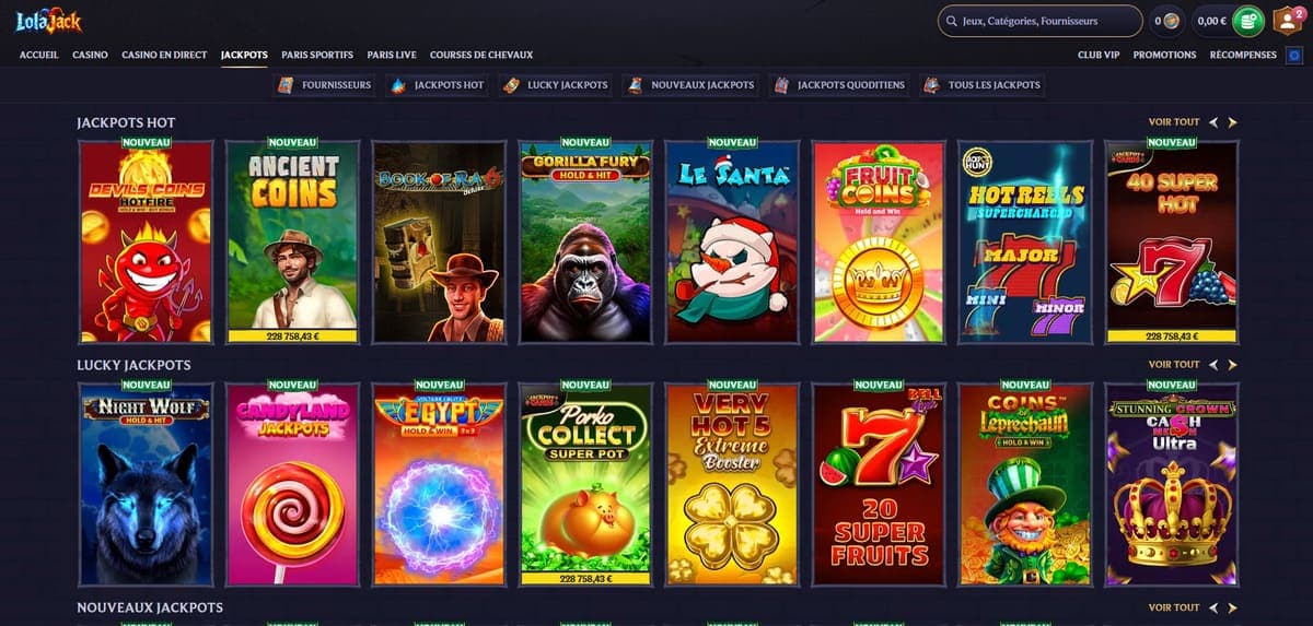 Jackpot LolaJack Casino
