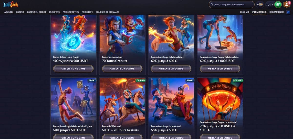 Promos LolaJack Casino