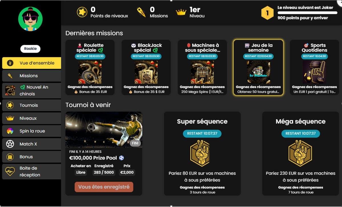 programme fidélité Lucky Block