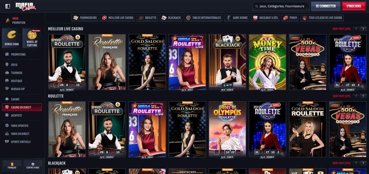 Live Mafia Casino