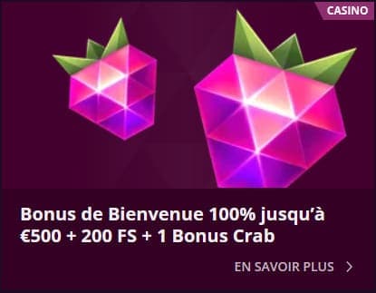 Bonus bienvenue Malina Casino