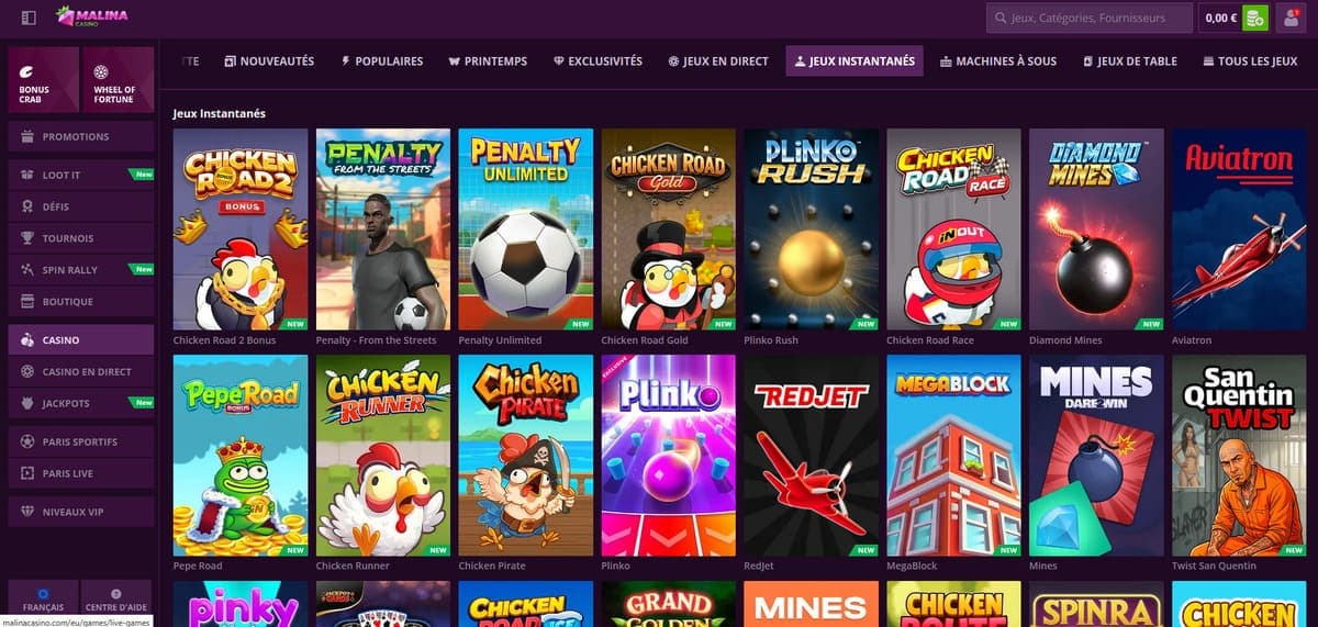 Instantanés Malina Casino