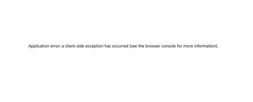 Application error