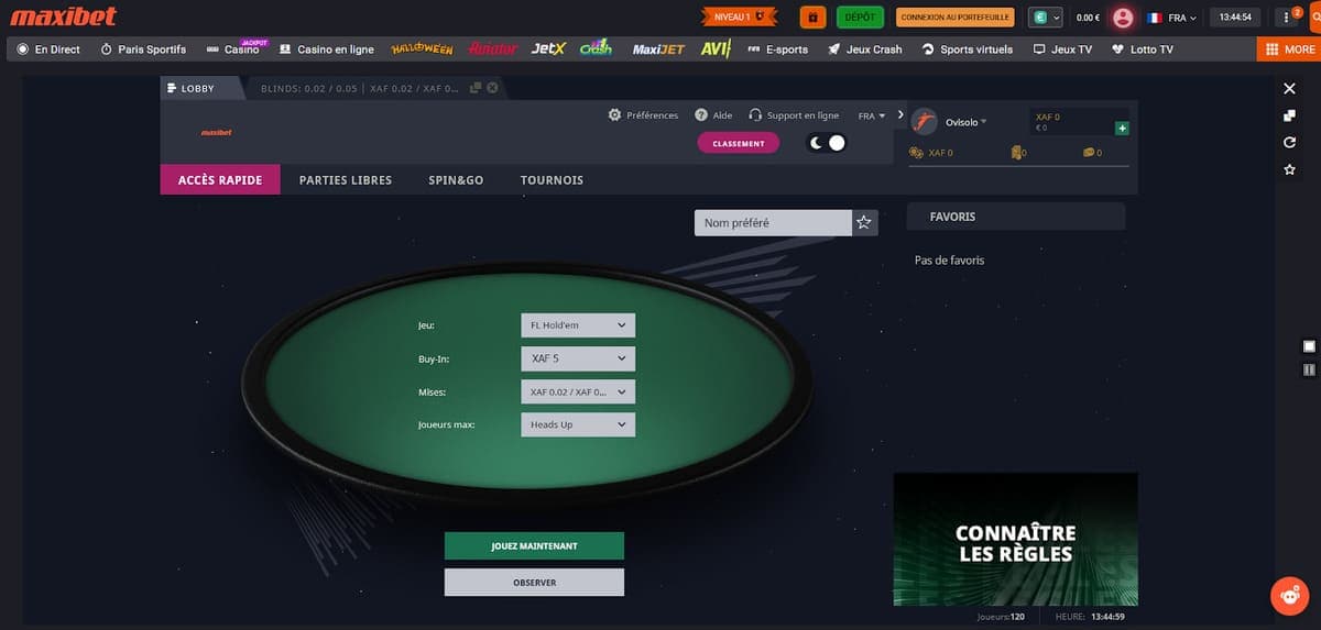 Poker Maxibet Casino