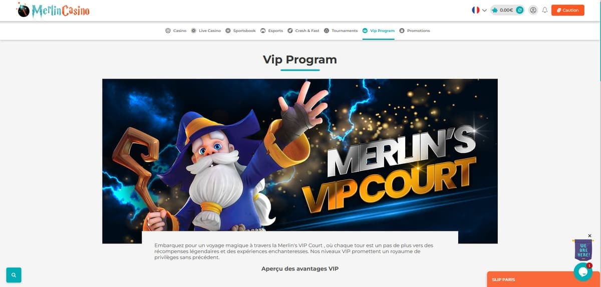 VIP Merlin Casino