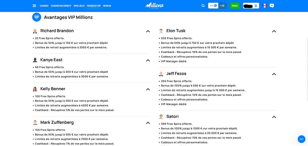 VIP Millionz Casino