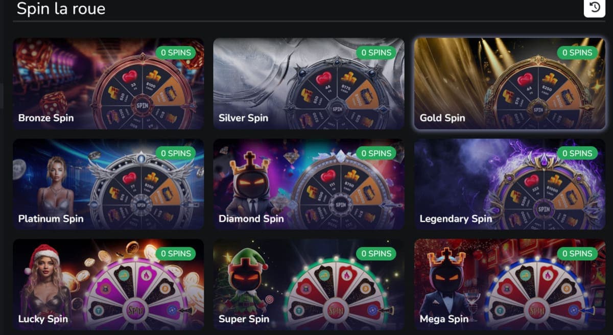 Roue fortune Minebit Casino