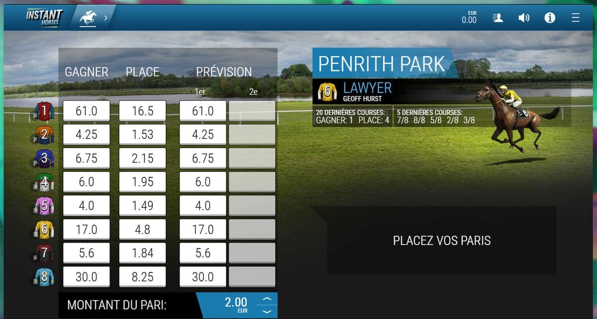 mini jeux pari sportif Mond Casino