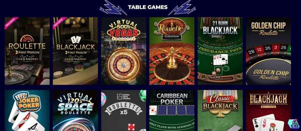 Jeux de table MrPacho Casino