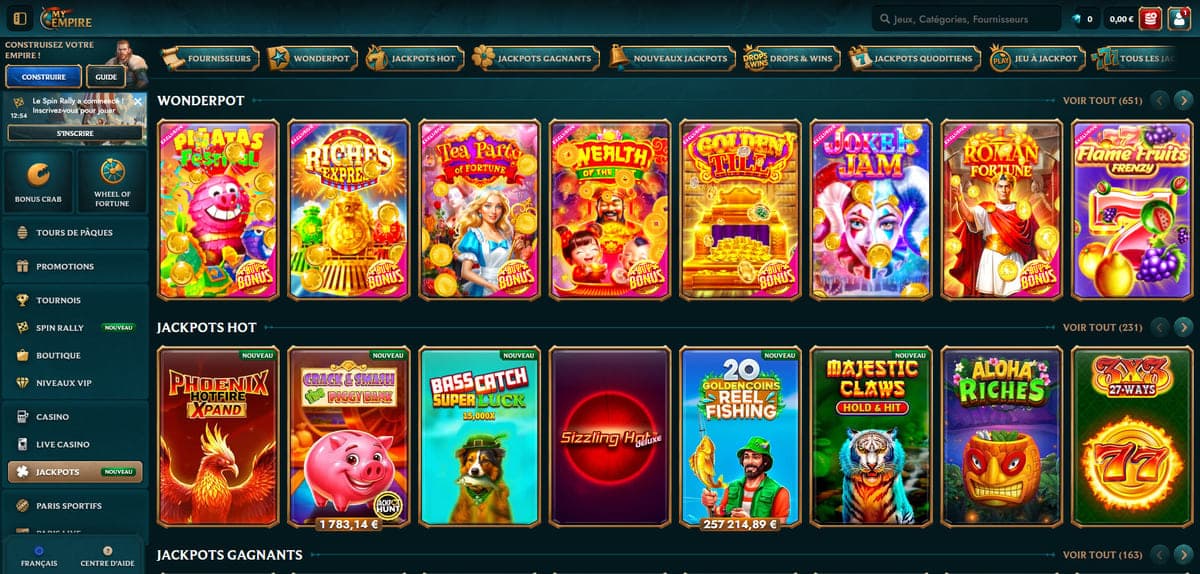 Jackpot My Empire Casino