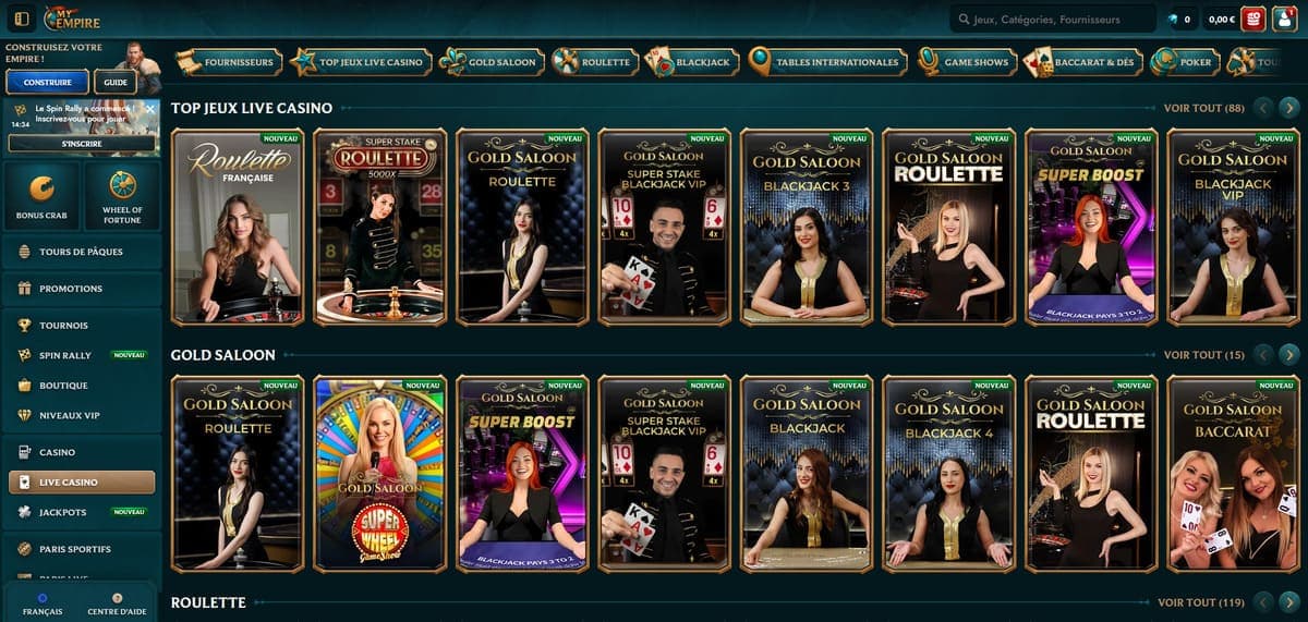 Live My Empire Casino