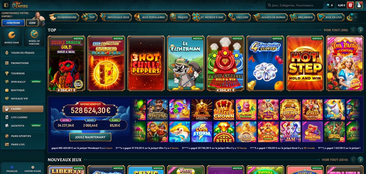 Ludothèque My Empire Casino