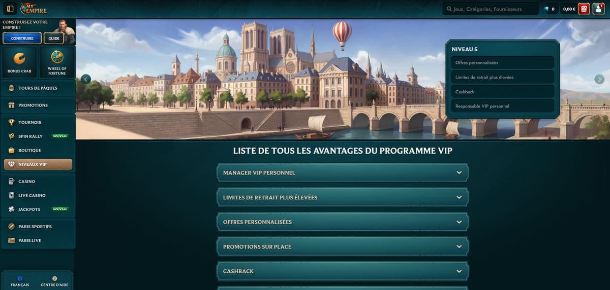 VIP My Empire Casino