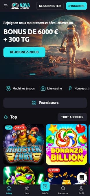 NovaDreams casino application
