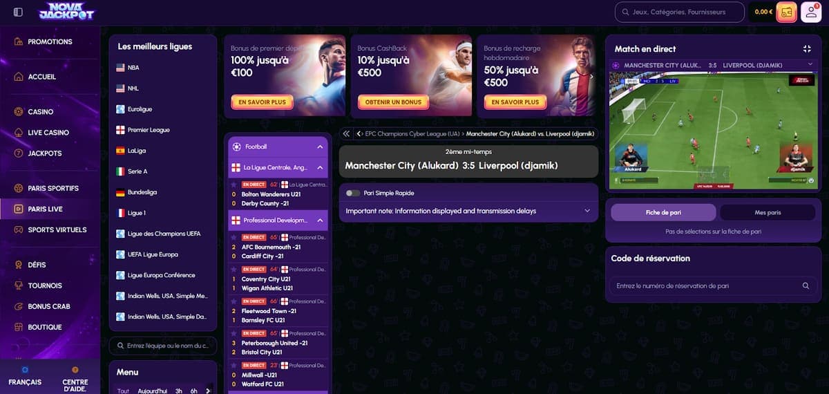 Streaming NovaJackpot Casino