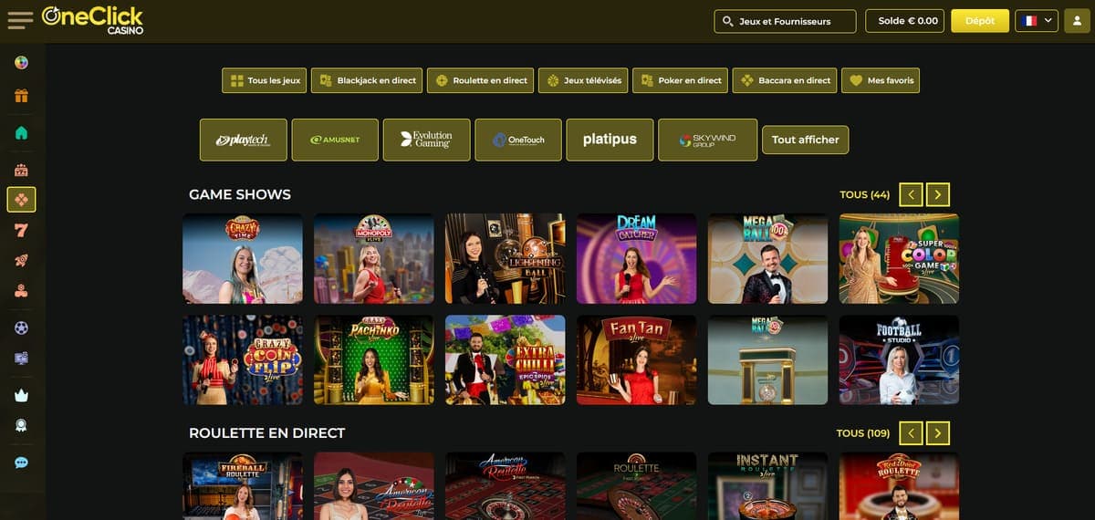 Live OneClick Casino